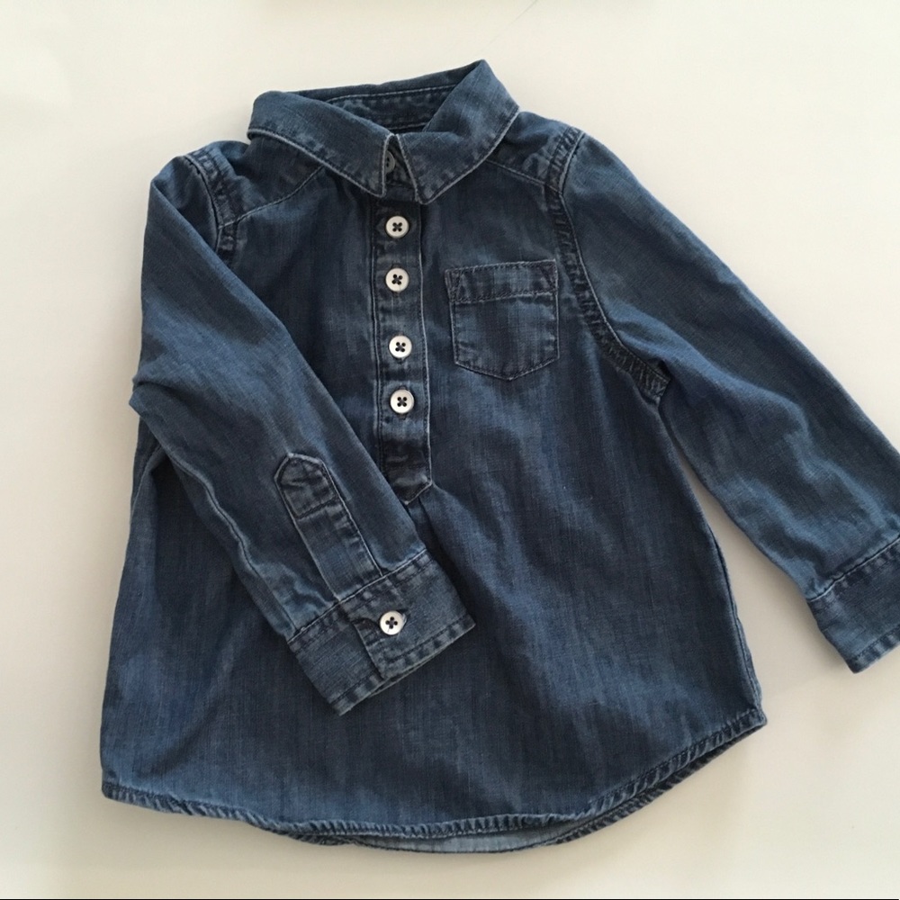 Cat & Jack Toddler Girl Denim Shirt